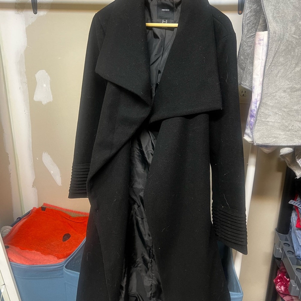 Forever 21 Black Trench Coat